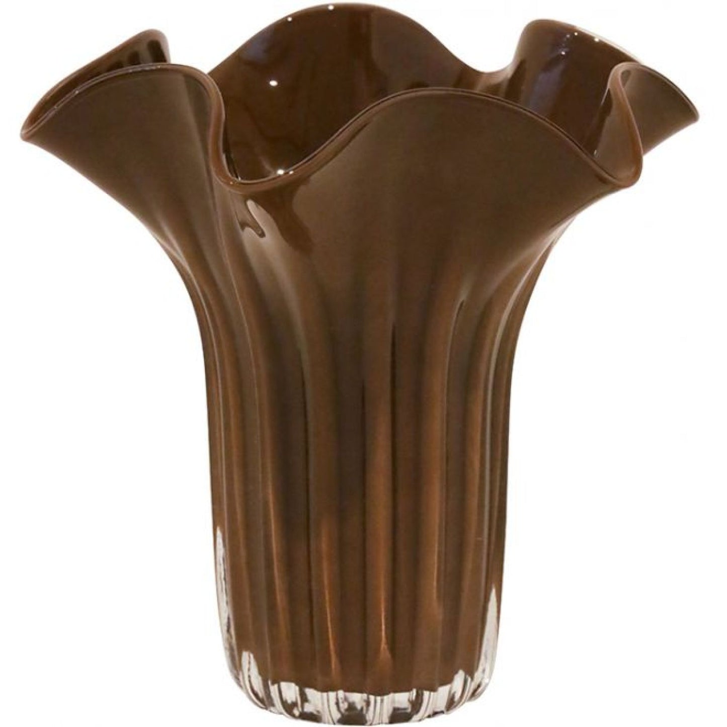 Millicent Glass Bowl - Chocolate