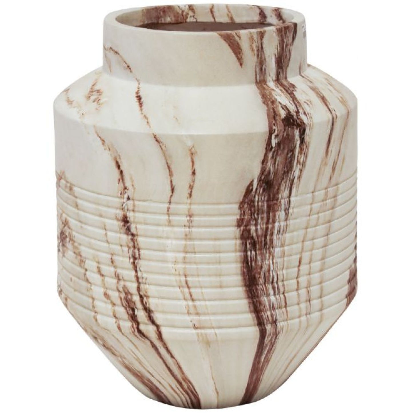 Elyce Mgo Planter - Burgundy Vein Marble