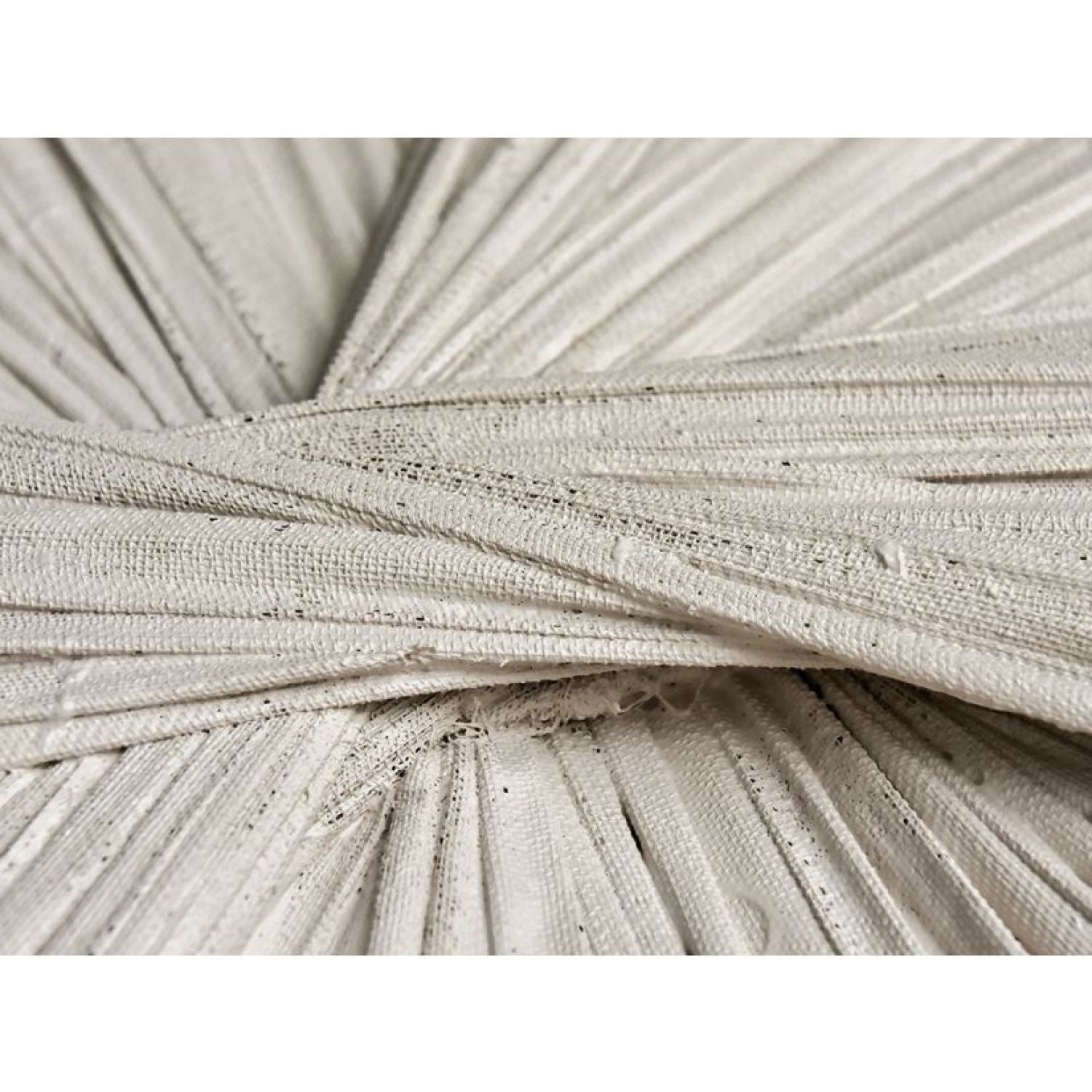 Taupe Textile Framed Art - White Frame