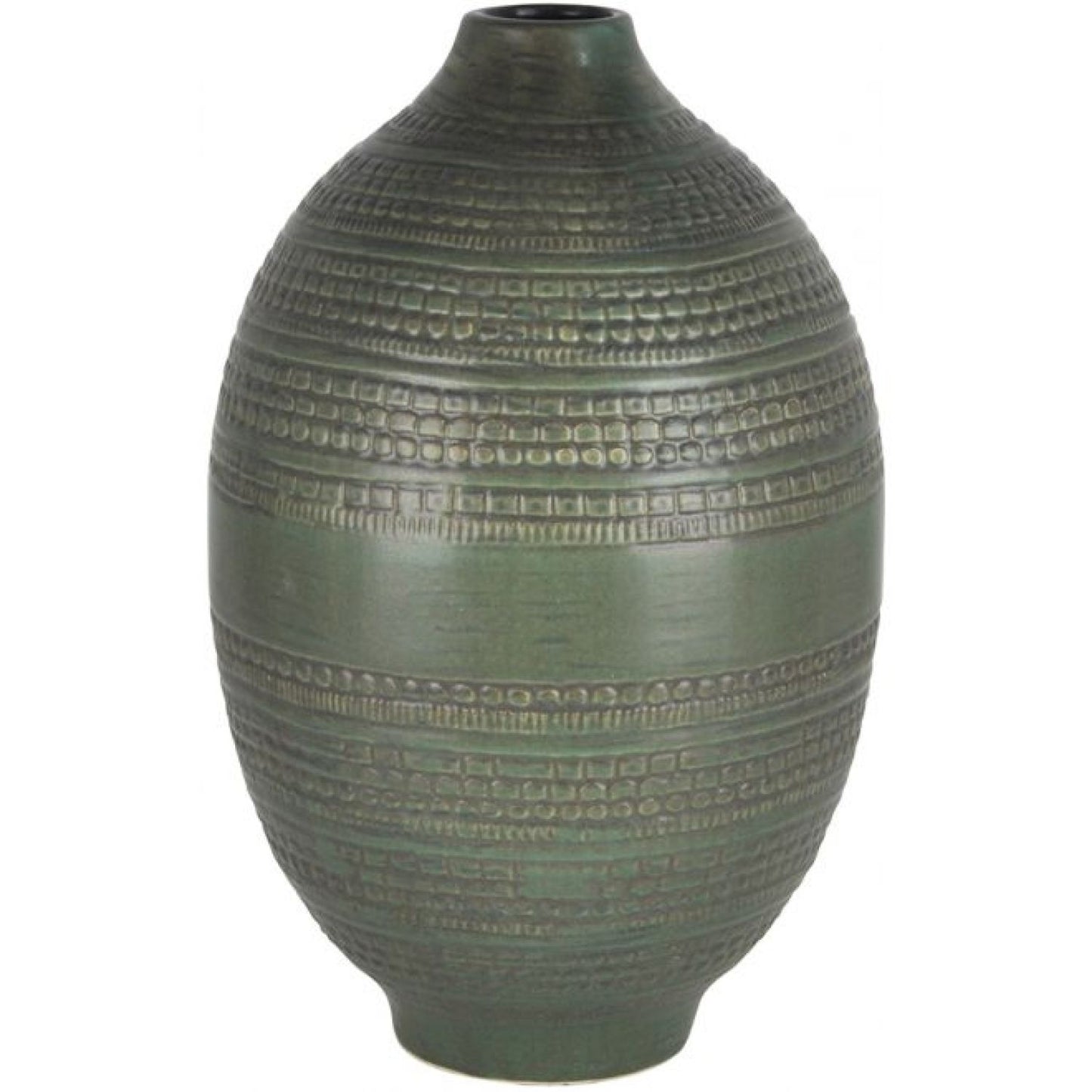 Haruto Ceramic Vase - Forest Green