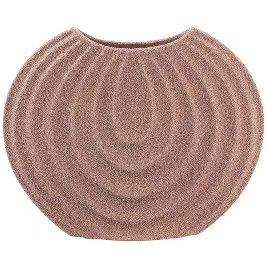 Zinnia Ceramic Vase - Mocha