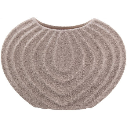 Zinnia Ceramic Vase - Dark Sand