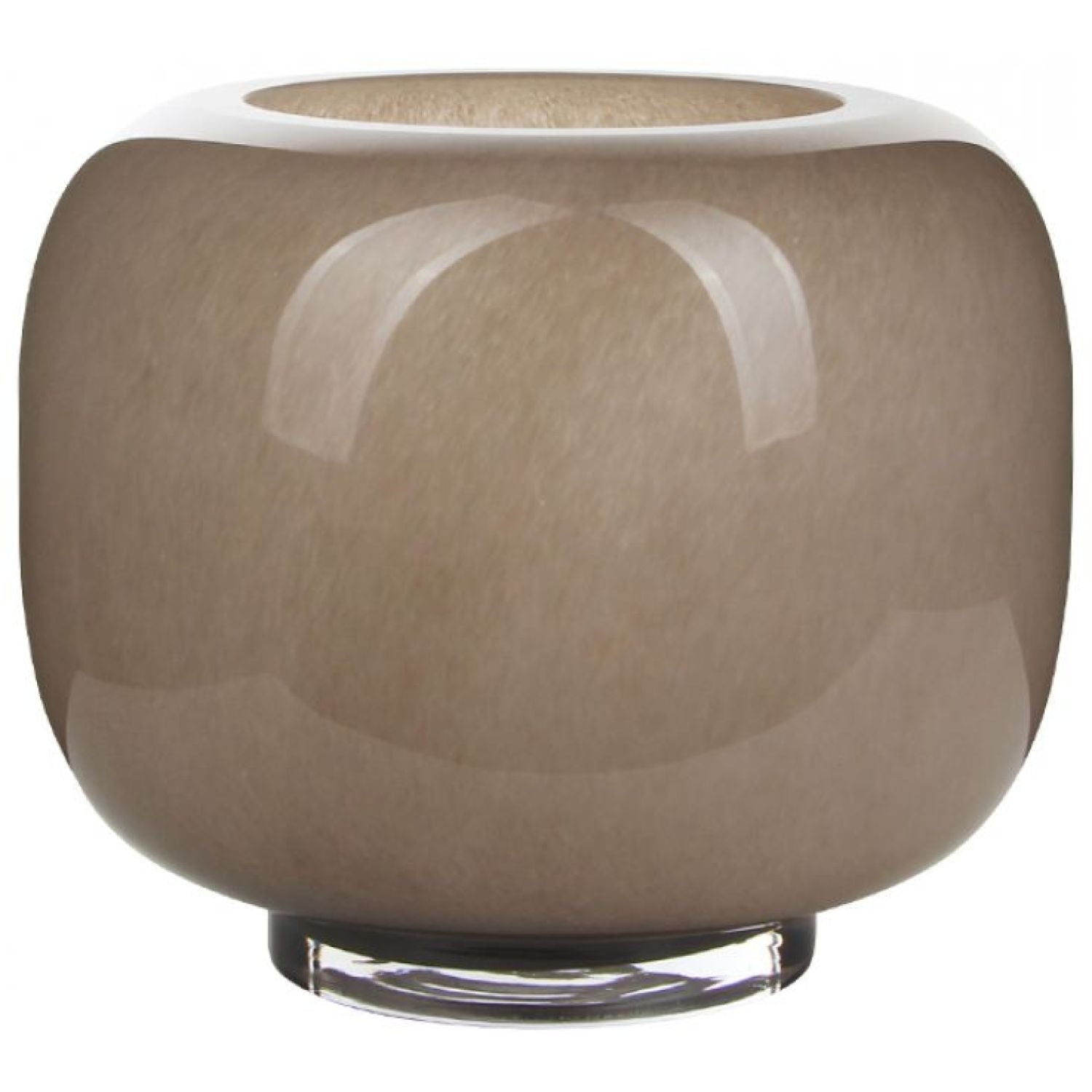 Remi Glass Vase - Mocha