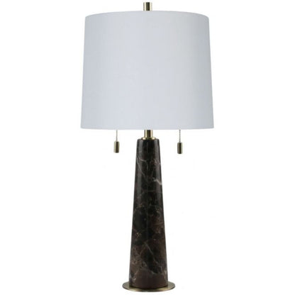 Zucker Table Lamp - Chocolate Marble