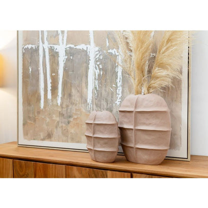 Delilah Ceramic Vase - Mocha
