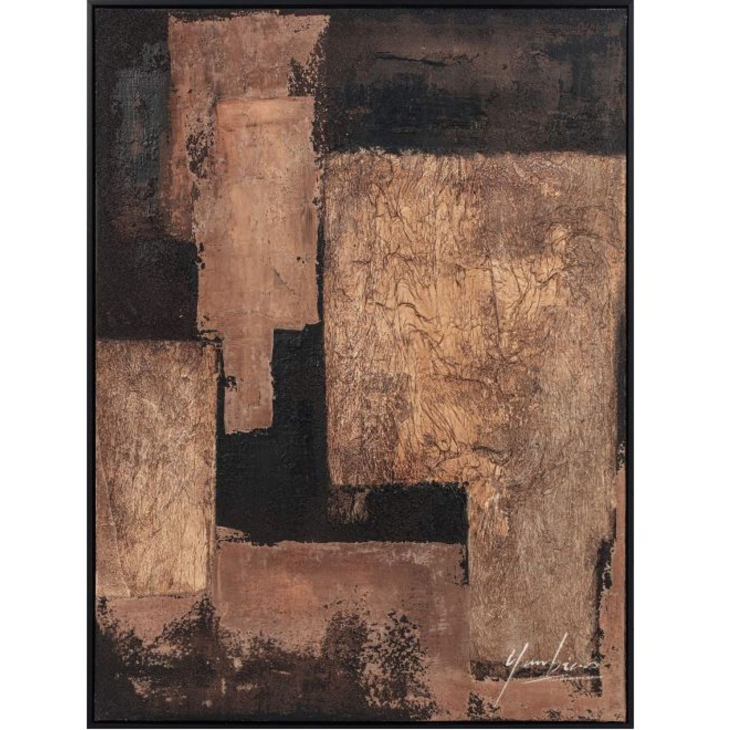 Ameah a Framed Art - Black