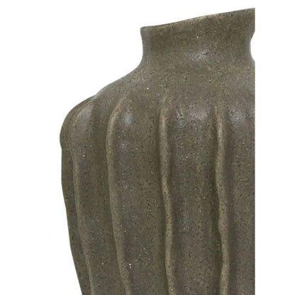 Alvaro Ceramic Vase - Moss Brown