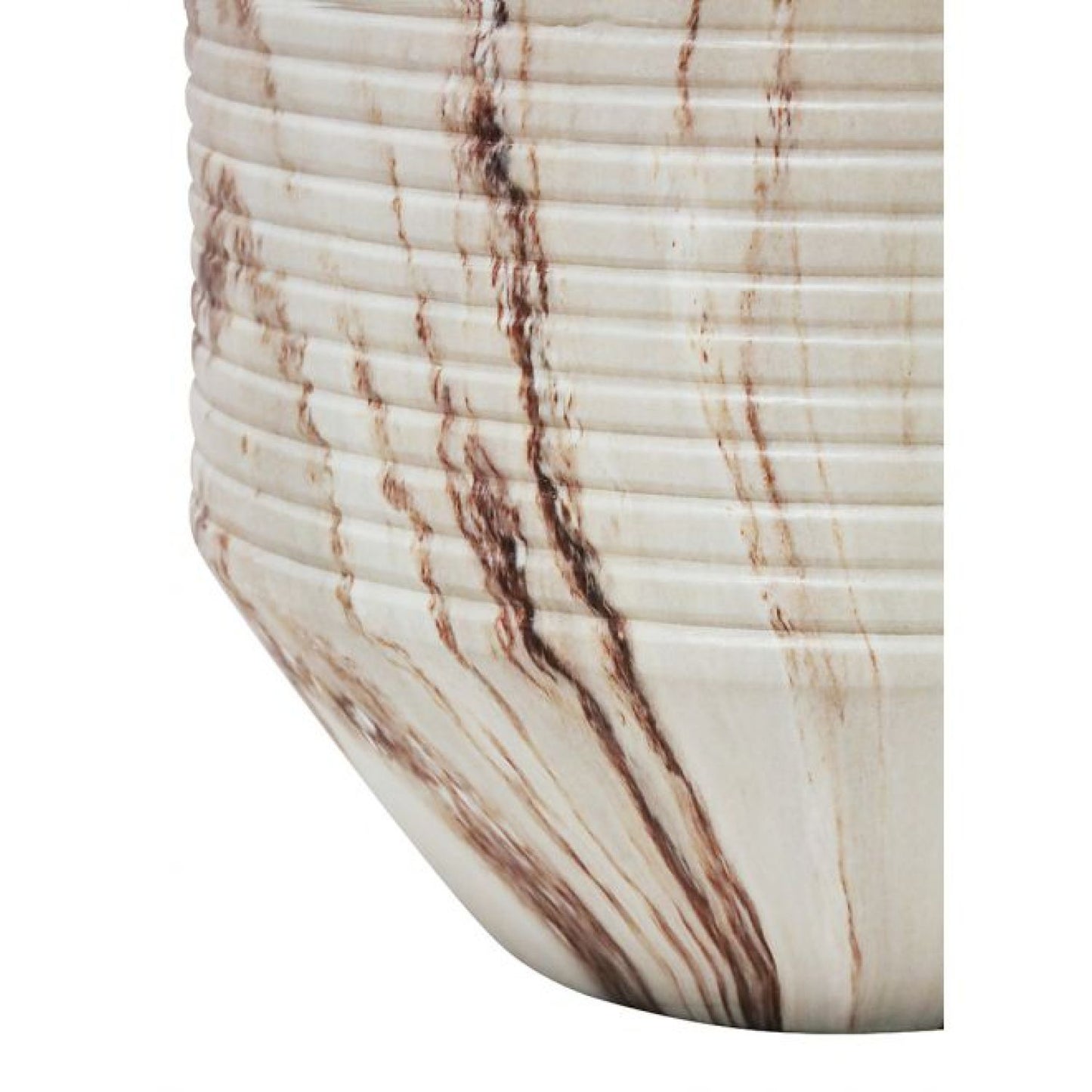 Elyce Mgo Planter - Burgundy Vein Marble
