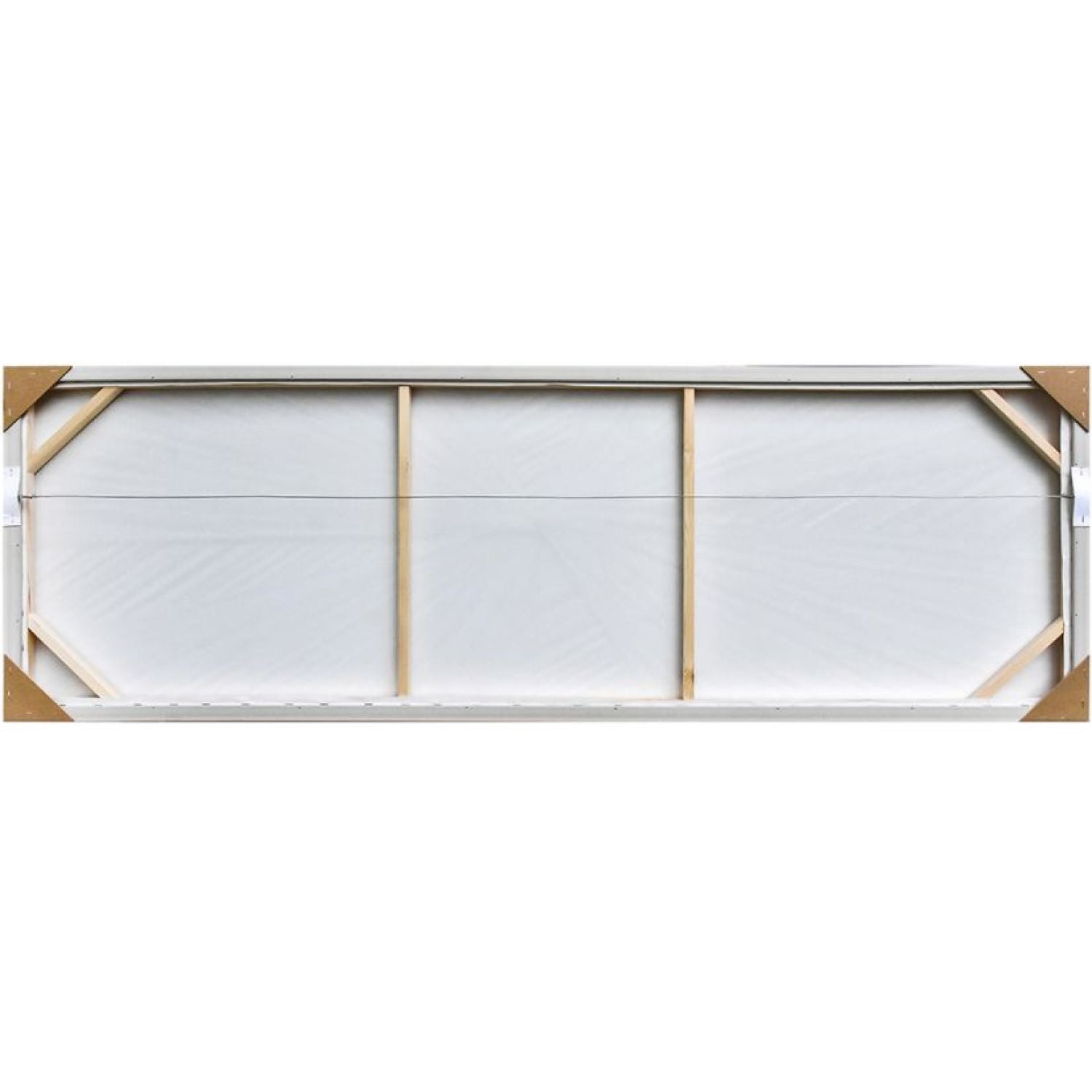 White Textile Framed Art - White Frame