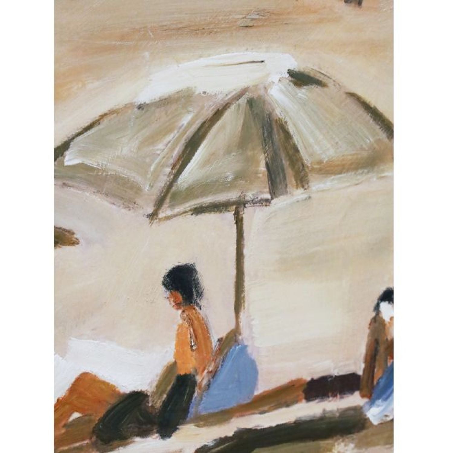 Summer Days b Framed Canvas - Oak Look f