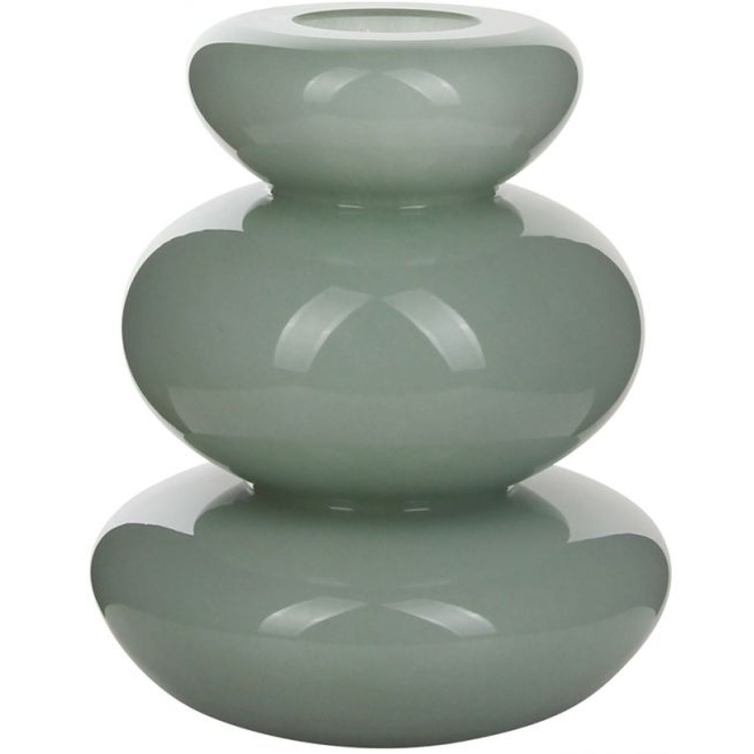 Pebble Glass Vase - Dusty Sage