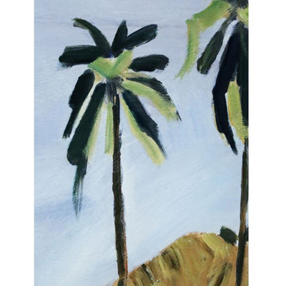 Summer Days b Framed Canvas - Oak Look f
