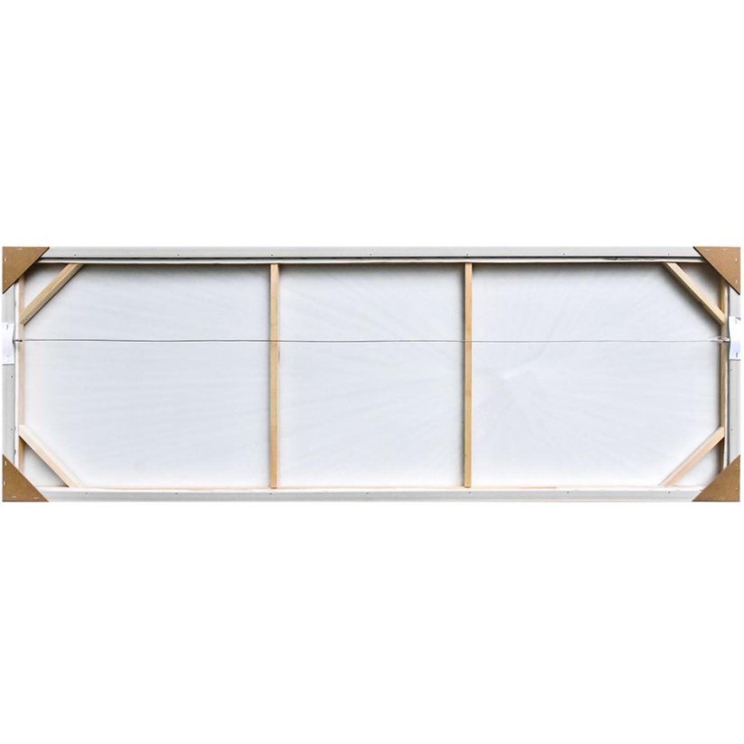 Taupe Textile Framed Art - White Frame