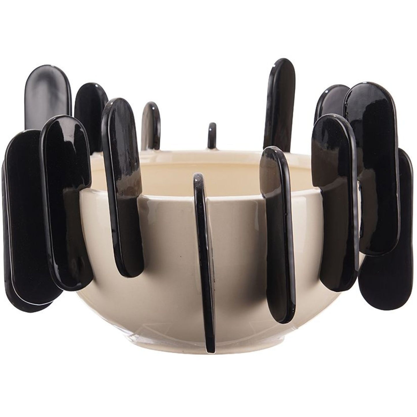 Siena Ceramic Bowl - Black &amp; White