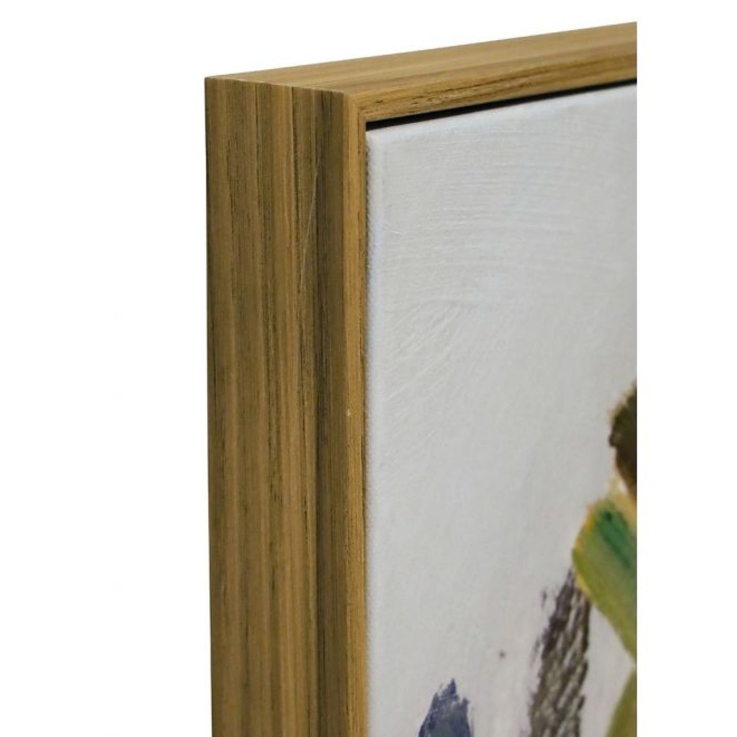 Summer Days a Framed Canvas - Oak Look f