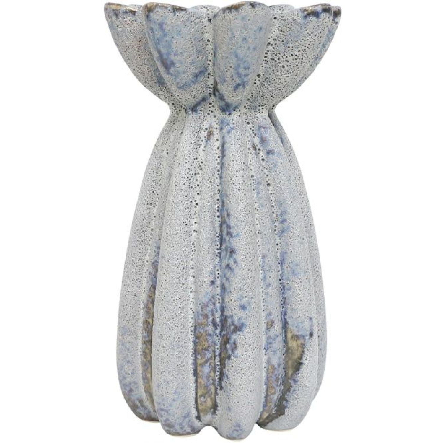 Posey Ceramic Vase - Grey/blue
