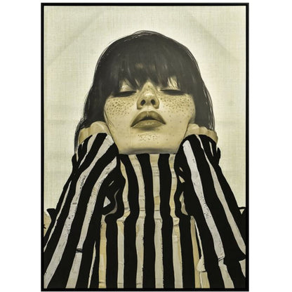 Rubee Canvas Framed Wall Art - Black Fra