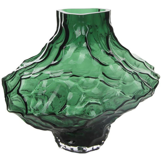 Ruby Glass Vase - Olive