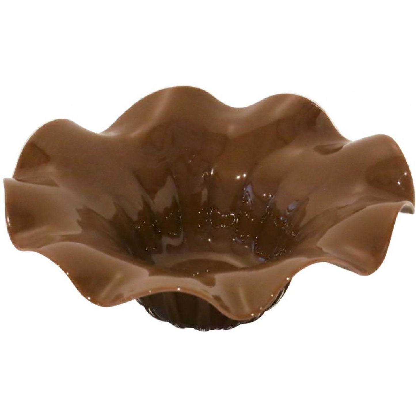 Millicent Glass Bowl - Chocolate