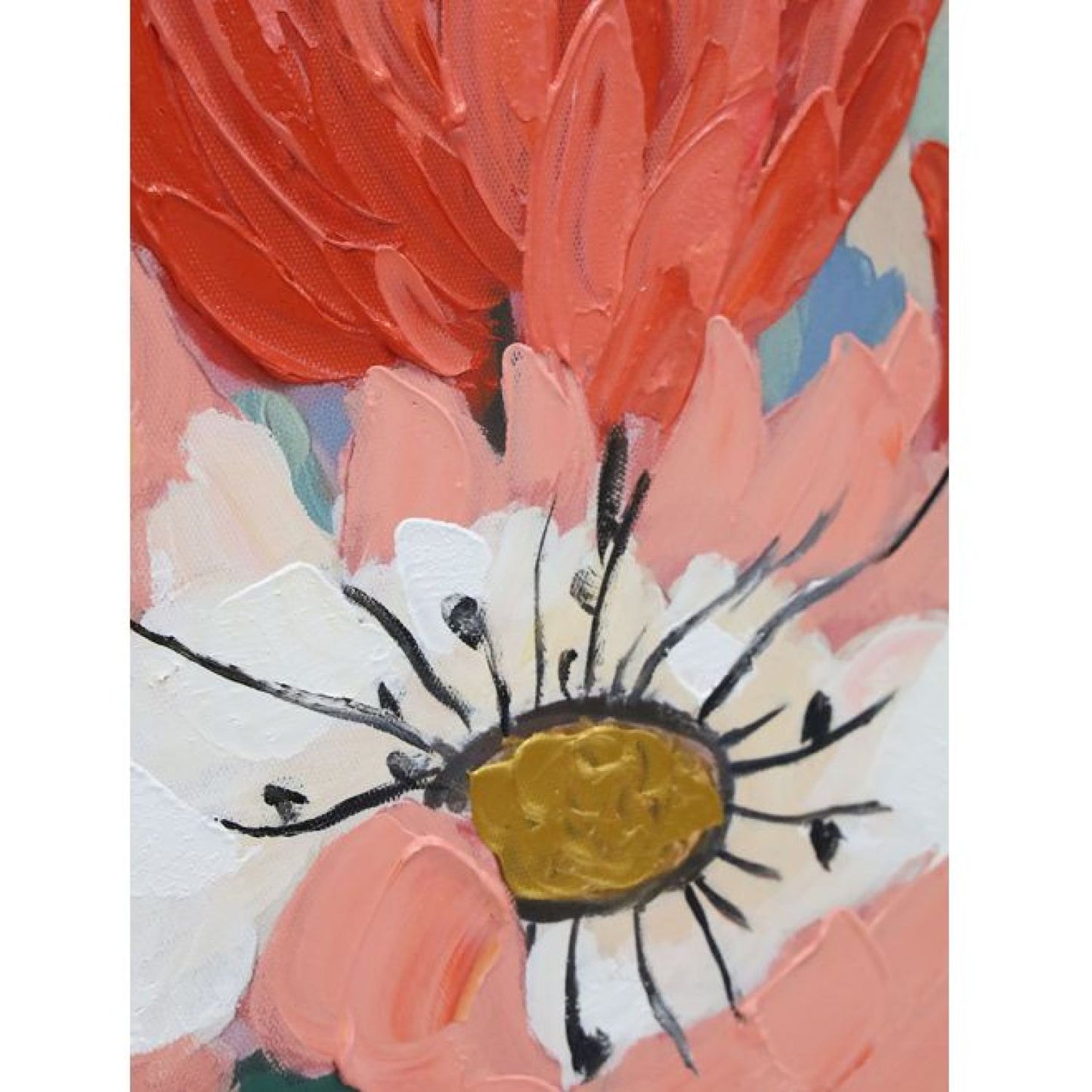 Pretty Posie a Hand Painted Framed Canvas