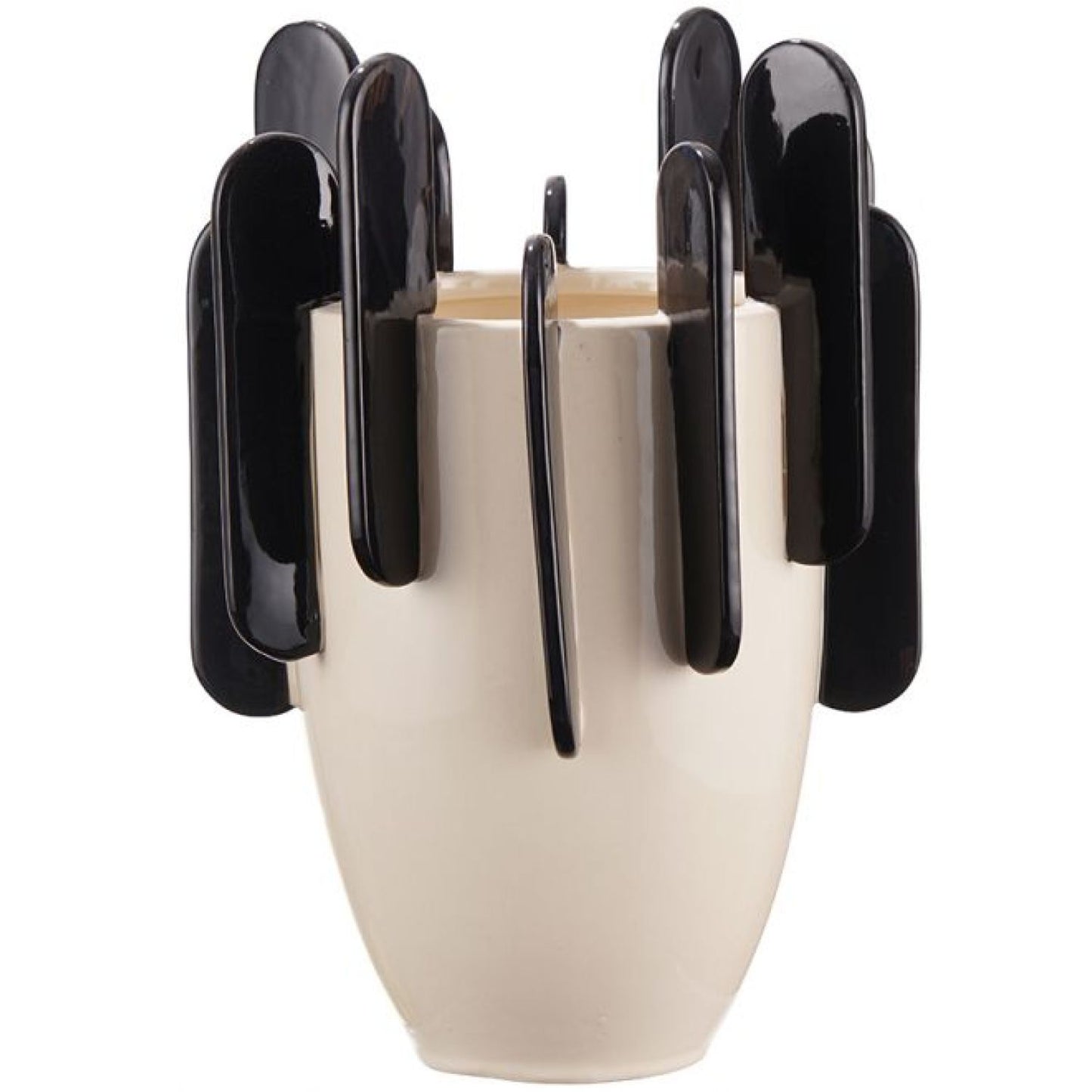 Siena Ceramic Vase - Black &amp; White