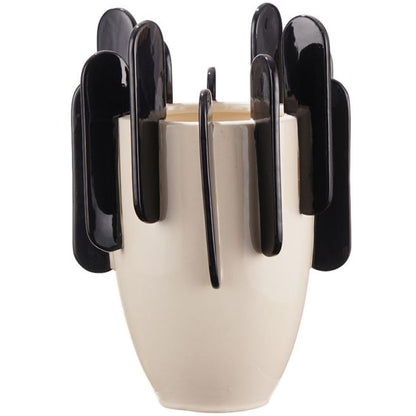 Siena Ceramic Vase - Black &amp; White