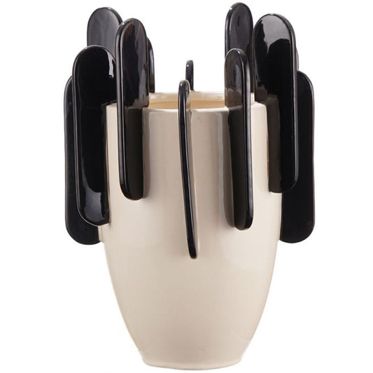 Siena Ceramic Vase - Black &amp; White