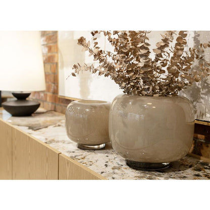 Remi Glass Vase - Mocha