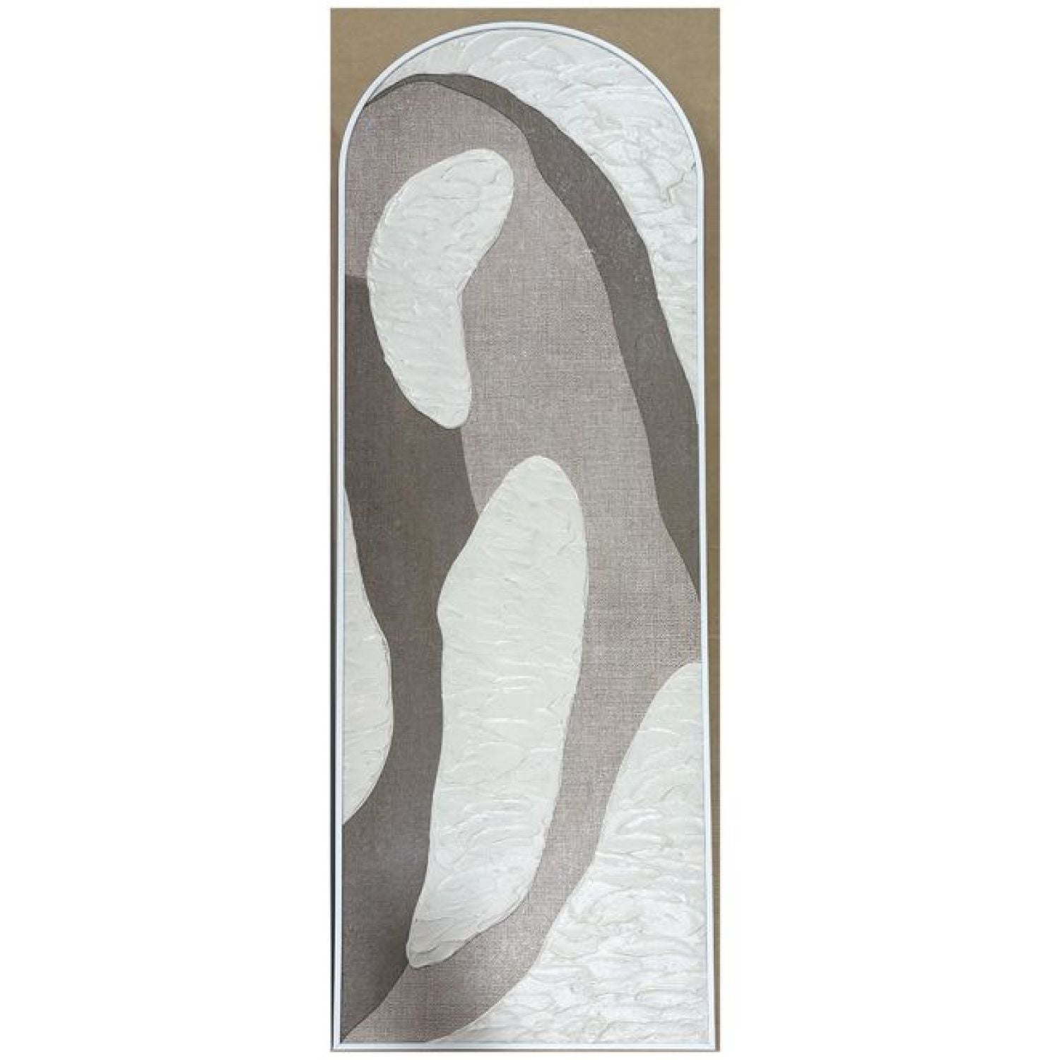 Loki c Arch Framed Canvas - White