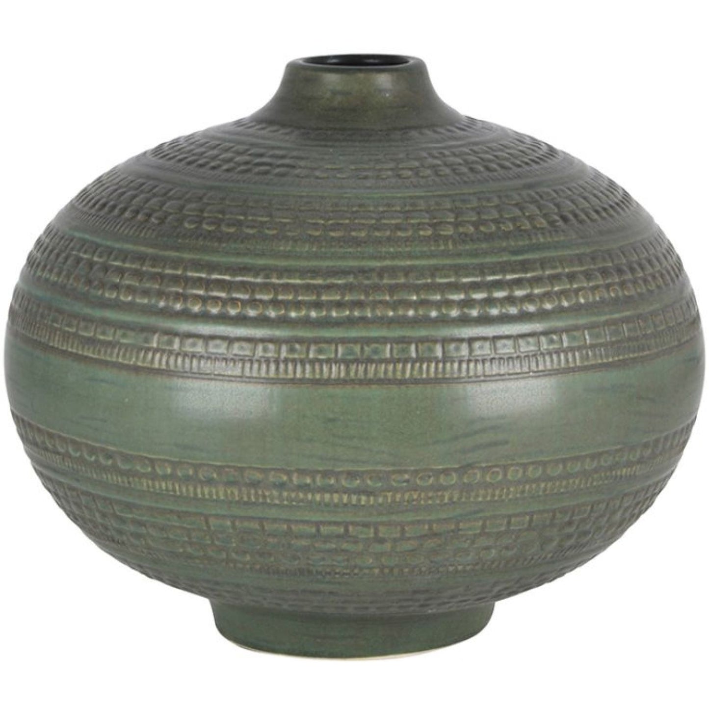 Haruto Ceramic Vase - Forest Green