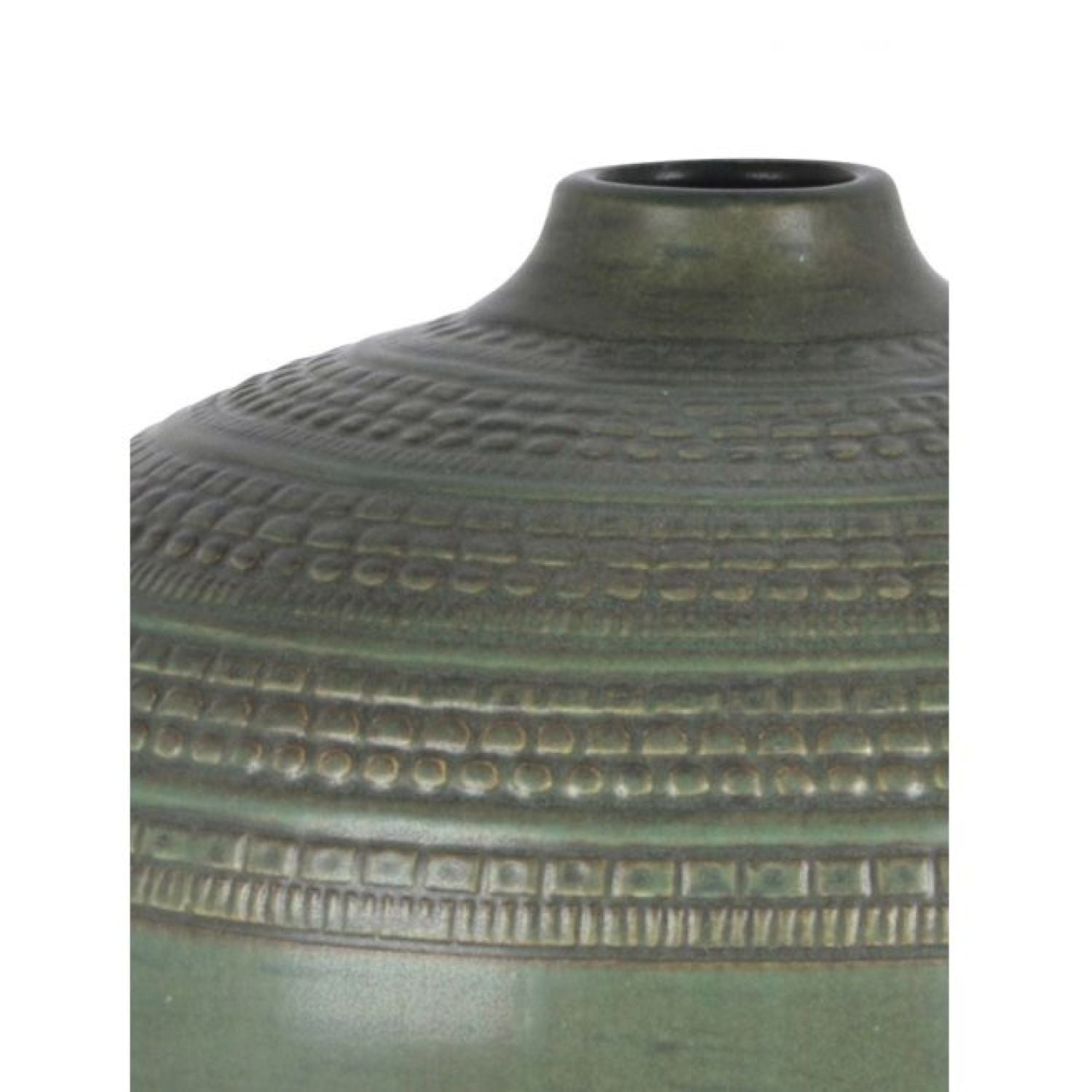 Haruto Ceramic Vase - Forest Green