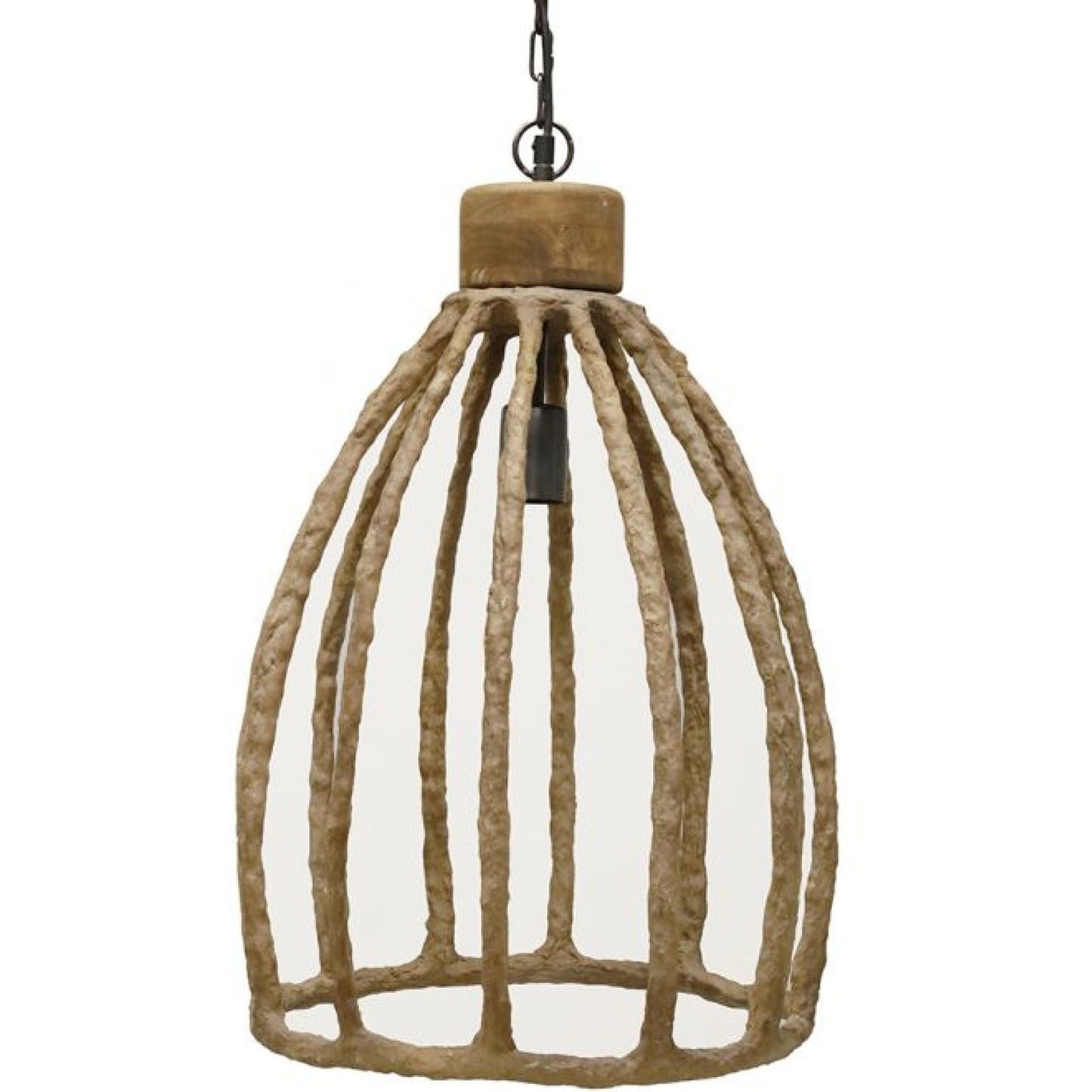 Cage Paper Mache Pendant Light - Natura — view 2