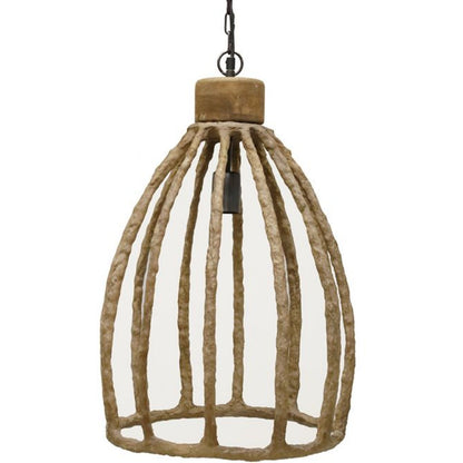 Cage Paper Mache Pendant Light - Natura — view 2