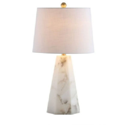 Seraya Table Lamp w Nightlight - Alabaster — view 2