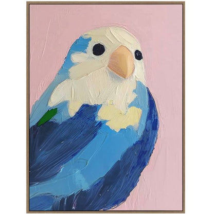 Peppi b Framed Canvas - Oak — view 2