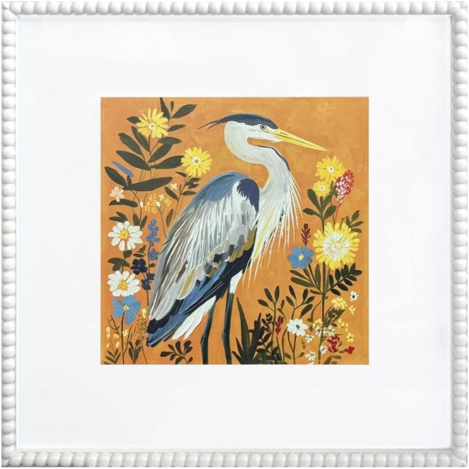 Golden March b Glass Framed Canvas - wh — view 2