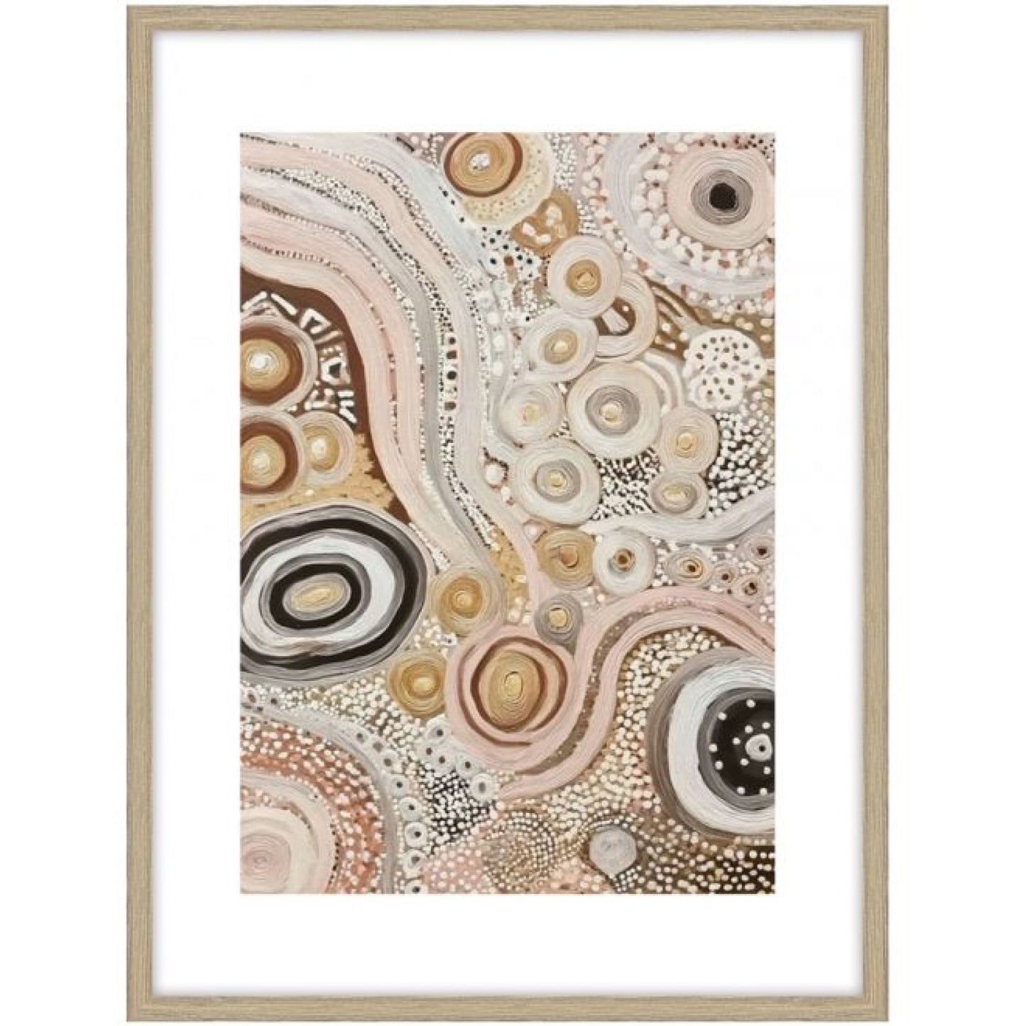 Rare Earth b Glass Framed Art - Wood Look — view 2
