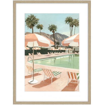 Palm Springs a Glass Framed Art - Wood Loo — view 2
