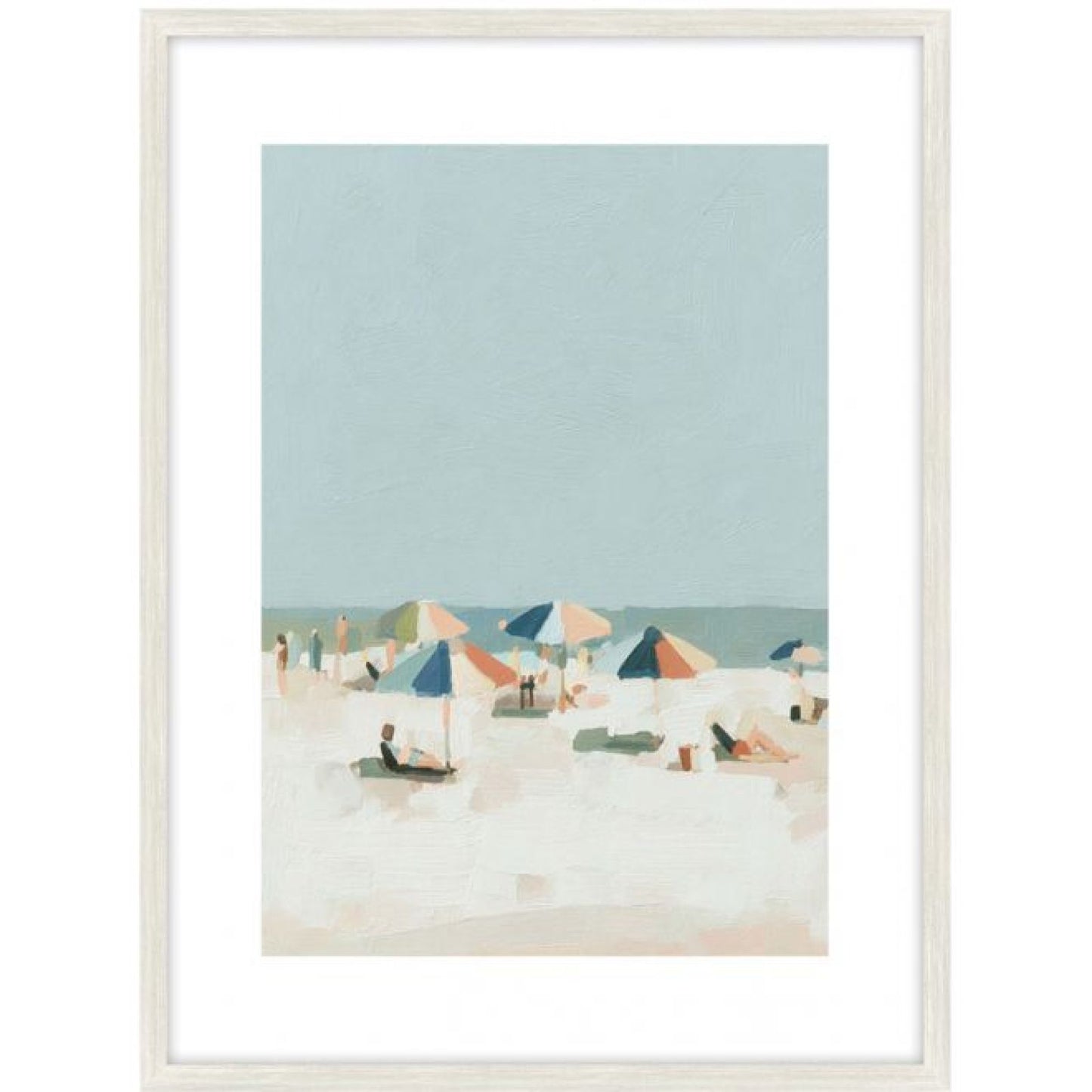 Beach Days a Glass Framed Art - Wood Look — view 2