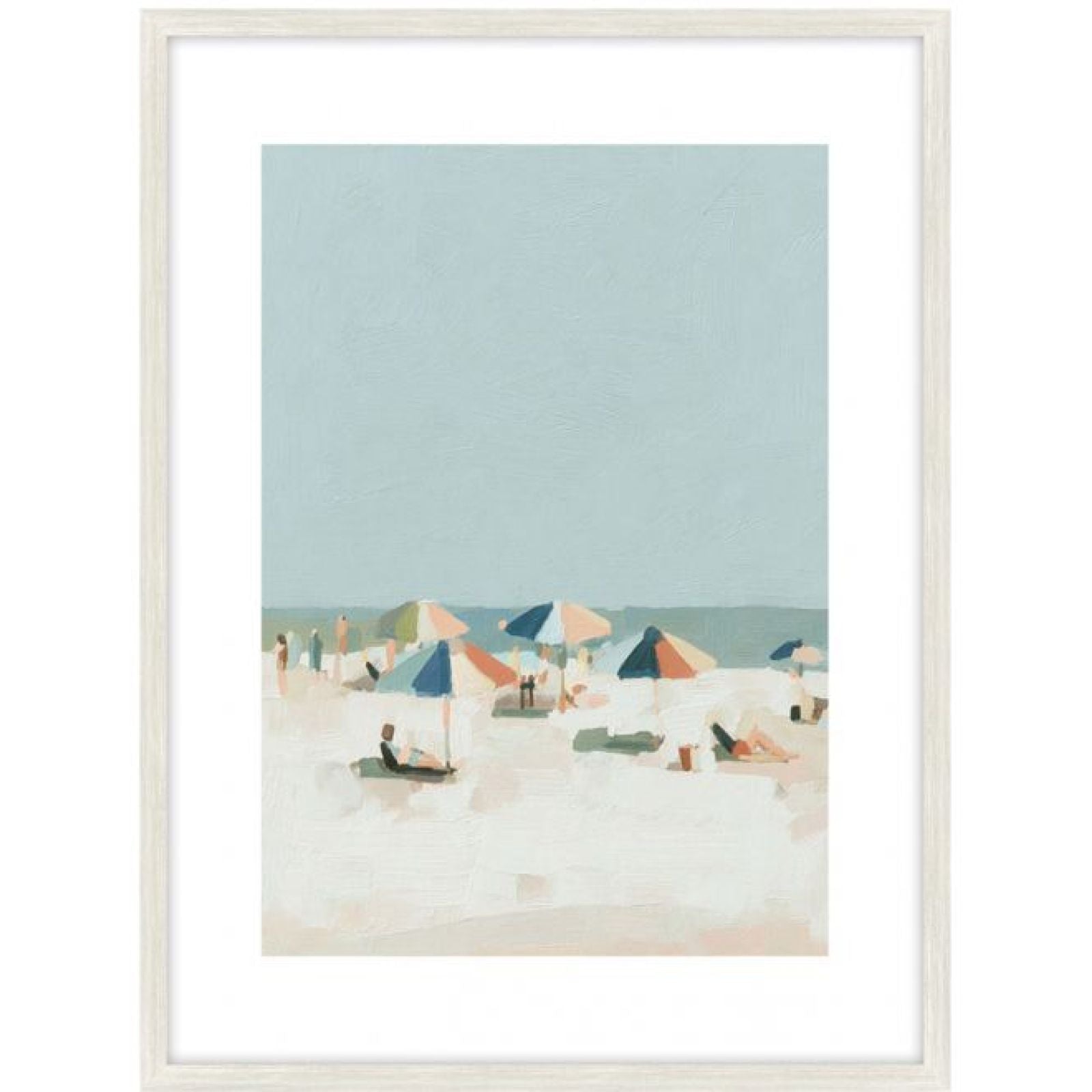 Beach Days a Glass Framed Art - Wood Look — view 2