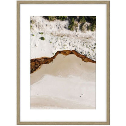 The Shore a Glass Framed Art - Wood Look f — view 2