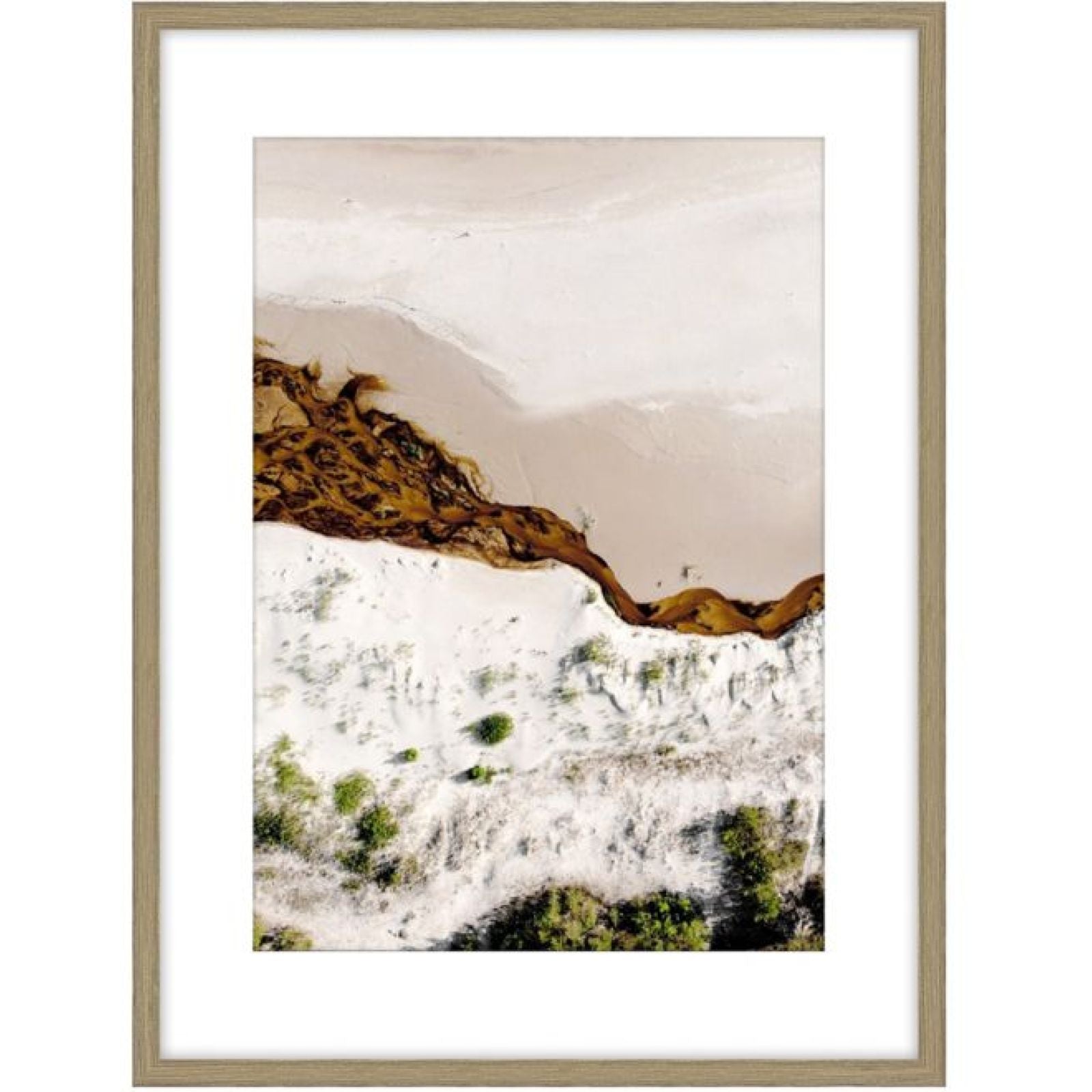 The Shore b Glass Framed Art - Wood Look f — view 2