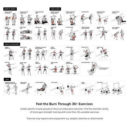 NEW CORTEX SM26 Multi Gym (Dual Stack Functional Trainer, Smith Machine, Half Ra