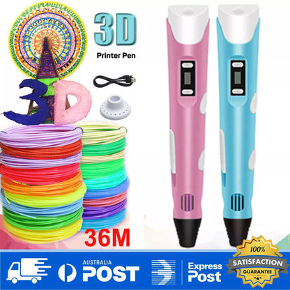 🎨 InnoSketch™ 3D Pen LED Display Electronic