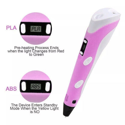 🎨 InnoSketch™ 3D Pen LED Display Electronic