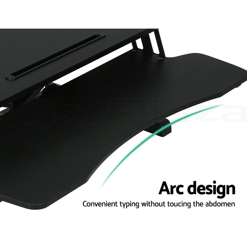 Artiss Standing Desk Riser Black — view 5