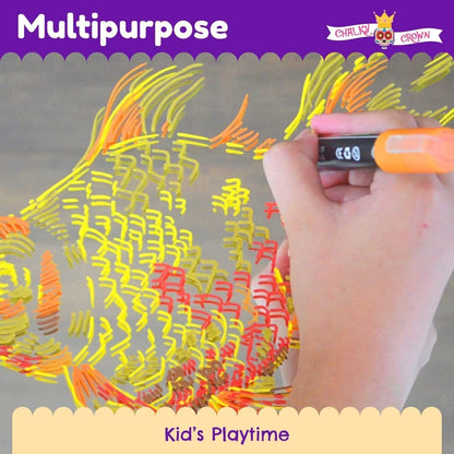 8 Fluorescent Liquid Chalk Markers — for LED Writing Boards, Glass & Chalkboards