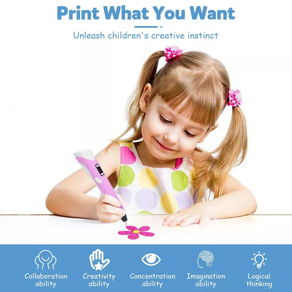 🎨 InnoSketch™ 3D Pen LED Display Electronic