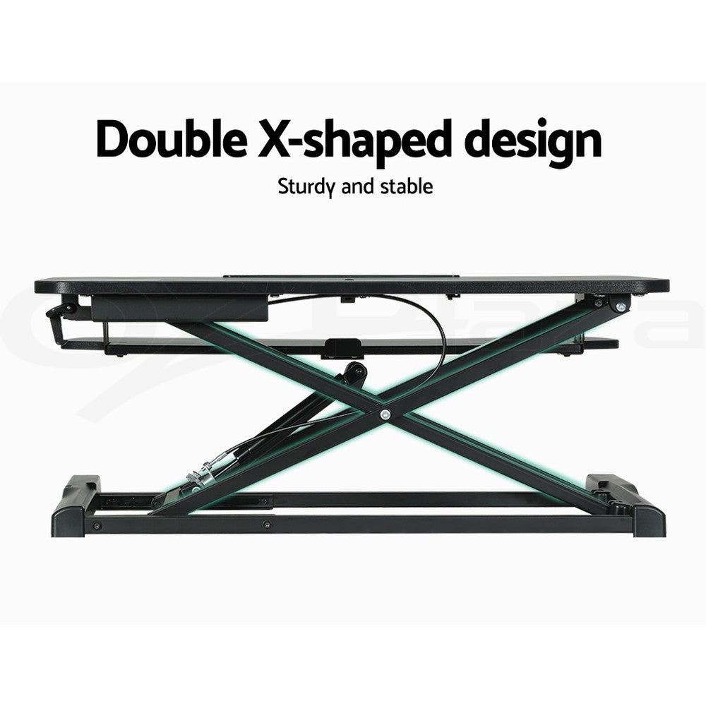 Artiss Standing Desk Riser Black — view 7