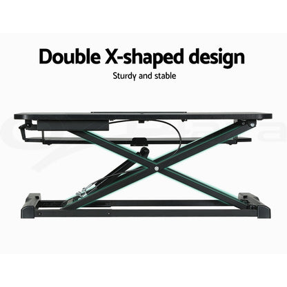 Artiss Standing Desk Riser Black — view 7